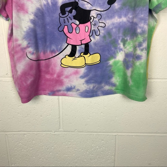 ❗️Juniors Disney Cropped Tye Dye Top - Picture 2 of 7